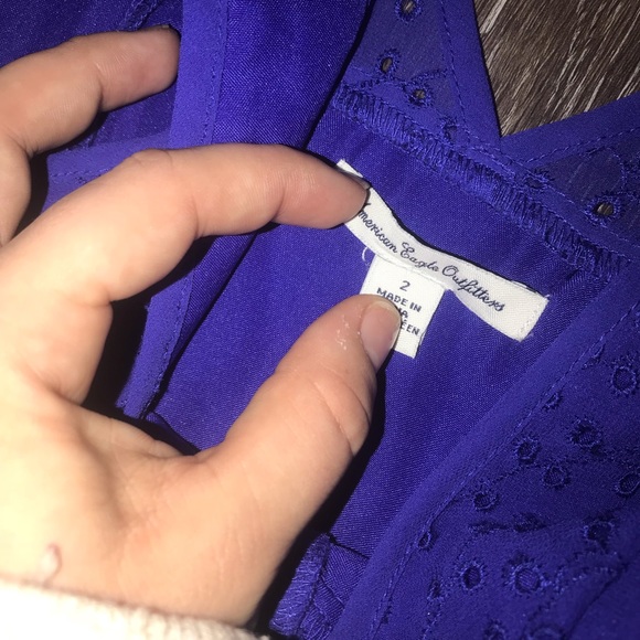 Vintage American Eagle Dress • Royal Blue - Picture 4 of 6